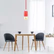 V-TAC E27 porcelán függeszték - piros - 3807