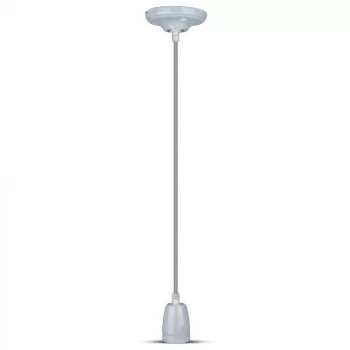 V-TAC E27 porcelán függeszték - szürke - 3808