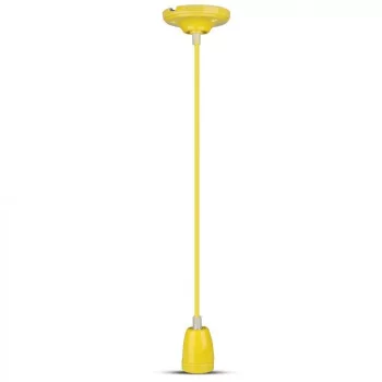V-TAC E27 porcelán függeszték - sárga - 3809