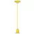 V-TAC E27 porcelán függeszték - sárga - 3809