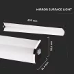 V-TAC LED 10W FALI TÜKÖRVILÁGÍTÁS IP44 - Króm - 4000K - 3916