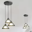 V-TAC Geometriai függeszték fekete E27 foglalattal - 3927