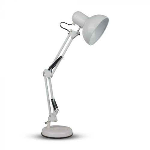V-TAC Asztali lámpa E27 foglalattal, állítható fehér - 40351