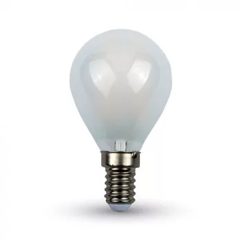   V-TAC Opál LED izzó filament COG  E14 P45 4W 6400K kisgömb - 44941