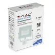 V-TAC 20W Mozgásérzékelős LED reflektor 100° 4000K fehér házas (Samsung Chip) - 449