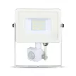 V-TAC 20W Mozgásérzékelős LED reflektor 100° 4000K fehér házas (Samsung Chip) - 449