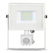 V-TAC 20W Mozgásérzékelős LED reflektor 100° 4000K fehér házas (Samsung Chip) - 449