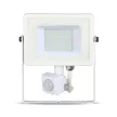 V-TAC 30W Mozgásérzékelős LED reflektor 100° 3000K fehér házas (Samsung Chip) - 457