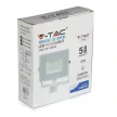 V-TAC 30W Mozgásérzékelős LED reflektor 100° 6400K fehér házas (Samsung Chip) - 459