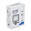 V-TAC 30W Mozgásérzékelős LED reflektor 100° 3000K fekete házas (Samsung Chip) - 460