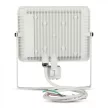 V-TAC 50W Mozgásérzékelős LED reflektor 100° 3000K fehér házas (Samsung Chip) - 466