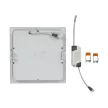 V-TAC Süllyeszthető négyzet alakú PRÉMIUM MINI LED panel 18W 6400K - 4871