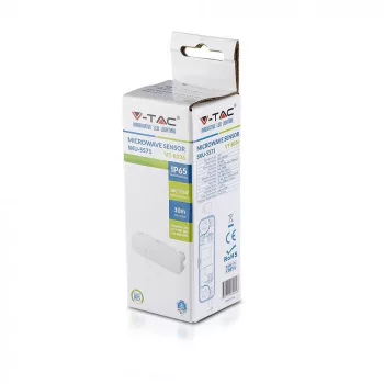 V-TAC Mikrohullámú mozgásérzékelő fehér 180° - 5571