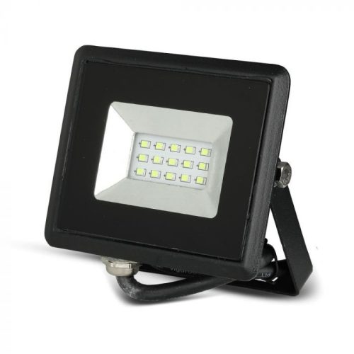 V-TAC 10W LED reflektor E-széria 110° zöld fényű, fekete házas - 5988