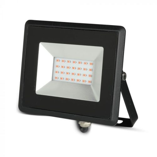 V-TAC 20W LED reflektor E-széria 110° piros fényű, fekete házas - 5992