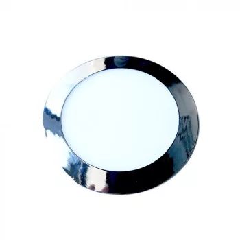   V-TAC Króm süllyeszthető kör alakú MINI SLIM LED panel 24W 3000K - 6352