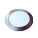 V-TAC Szatén nikkel süllyeszthető kör alakú MINI SLIM LED panel 24W 3000K - 6355