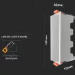 V-TAC Lineáris LED panel 10W 6400K - 6412