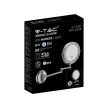 V-TAC LED Tükör 3x nagyítás - 4xAA elem - 3W 6400K - KRÓM -  6628