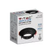 V-TAC Led GU10 Spot Keret kerek beépíthető - fekete - 6633
