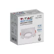V-TAC Led GU10 Spot Keret négyzet beépíthető - fehér - 6634