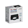 V-TAC Led GU10 Spot Keret négyzet beépíthető - fekete - 6635