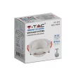 V-TAC Led GU10 Spot Keret kerek beépíthető - fehér + fehér - 6644