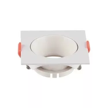 V-TAC Led GU10 Spot Keret négyzet beépíthető - fehér + fehér - 6650