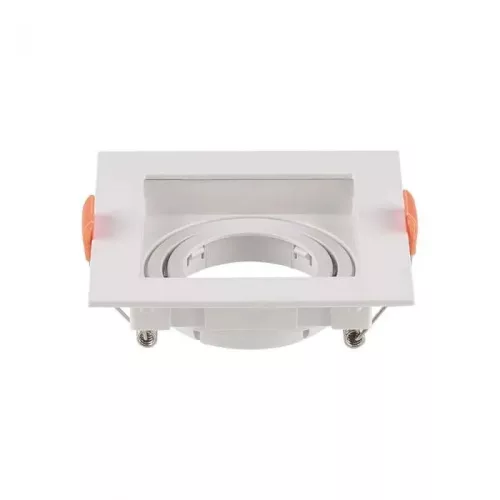 V-TAC Led GU10 Spot Keret négyzet beépíthető - fehér - 6656