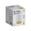 V-TAC Led GU10 Falon kívüli keret kör forma - fehér - 6690
