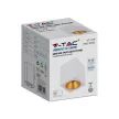 V-TAC Led GU10 Falon kívüli keret négyzet forma - fehér - 6692