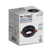V-TAC LED GU10 Falon kívüli keret kör forma - Fekete - 6696