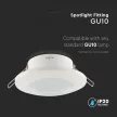 V-TAC Led GU10 Spot Keret kerek beépíthető - fehér - 6698