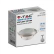 V-TAC Led GU10 Spot Keret kerek beépíthető - szatén nikkel - 6700