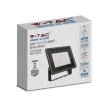 V-TAC 100W LED reflektor 100° 4000K fekete házas E széria - 6722