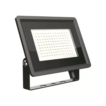   V-TAC 100W LED reflektor 100° 6400K fekete házas E széria - 6723