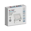 V-TAC 100W LED reflektor 100° 3000K fehér házas E széria - 6724