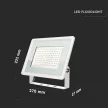 V-TAC 100W LED reflektor 100° 3000K fehér házas E széria - 6724