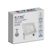 V-TAC 100W LED reflektor 100° 6400K fehér házas E széria - 6726