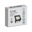 V-TAC 10W LED reflektor 100° 3000K fekete házas E széria - 6727