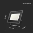 V-TAC 200W LED reflektor 100° 6400K fekete házas F széria - 6734