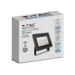 V-TAC 50W LED reflektor 100° 4000K fekete házas E széria - 6750