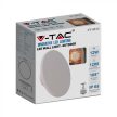 V-TAC 12W led indirekt fali lámpatest kerek, fehér 4000K - IP65 - 6786