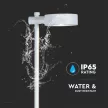 V-TAC LED 7W leszúrható kerti lámpa - IP65 - fehér - 3000K - 6836