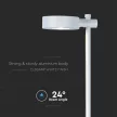 V-TAC LED 7W leszúrható kerti lámpa - IP65 - fehér - 4000K - 6837