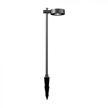   V-TAC LED 7W leszúrható kerti lámpa - IP65 - fekete - 3000K - 6838