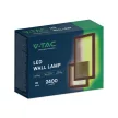 V-TAC 20W LED design fali lámpatest - roszda barna - 3000K - 6840