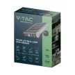 V-TAC 8W LED napelemes (SOLAR) mozgásérzékelős fali lámpa 120° 6400K fekete házas  - 6850