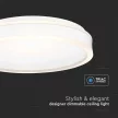 V-TAC 42W LED mennyezeti dizájn lámpa - fekete  - 6912