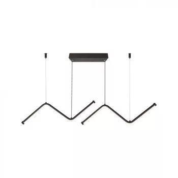 V-TAC 12W design függeszték - fekete - 4000K  - 6937
